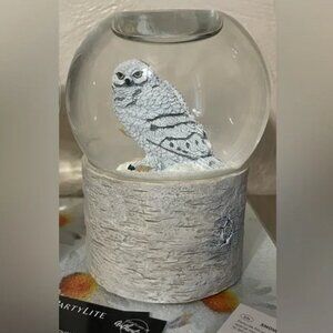 PartyLite Owl Snow Globe NWT